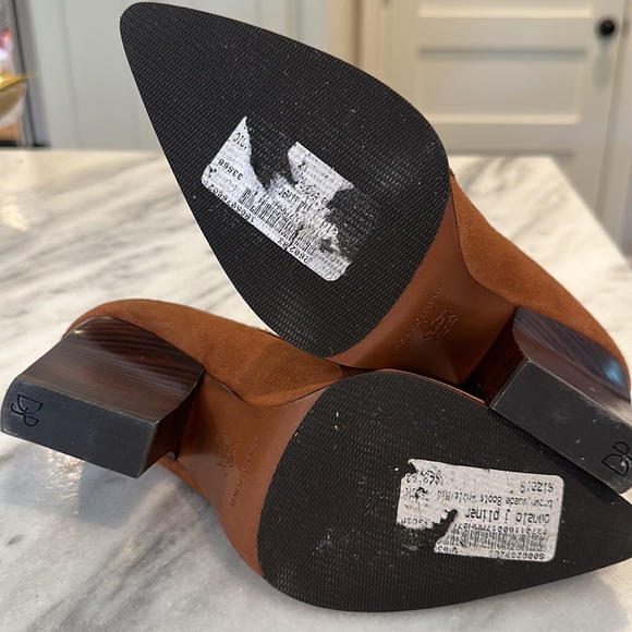 Donald J Pliner Brown Suede Animal Chelsea Booties - Picture 4 of 4